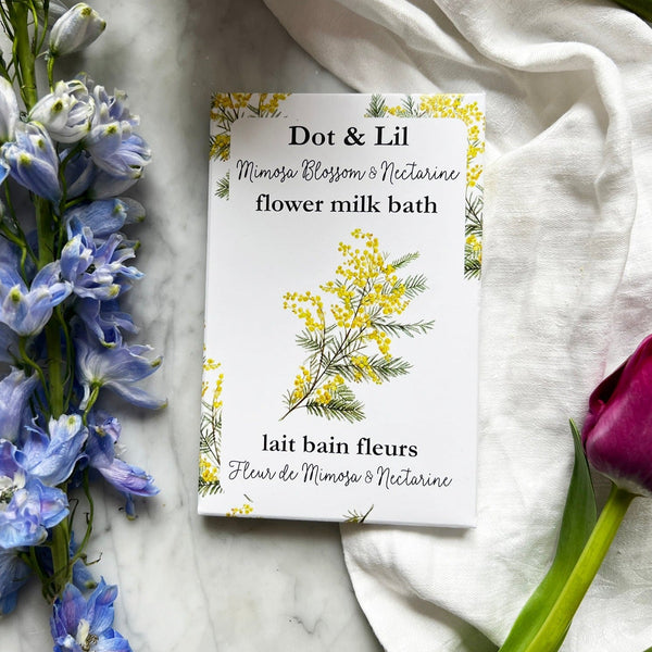 Lait bain en sachet - Mimosa & Nectarine