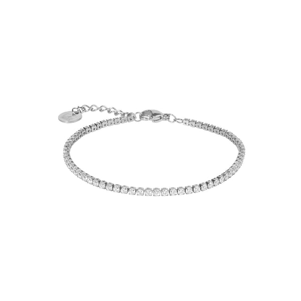 Mini bracelet Tennis de Mia, fini argenté
