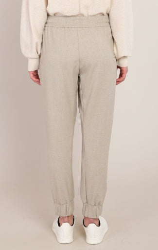 Pantalon à revers Dex, coloris avoine, autre vue du vêtement porté