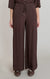 Pantalon fluide à jambe large Dex, coloris chocolat foncé, vêtement porté