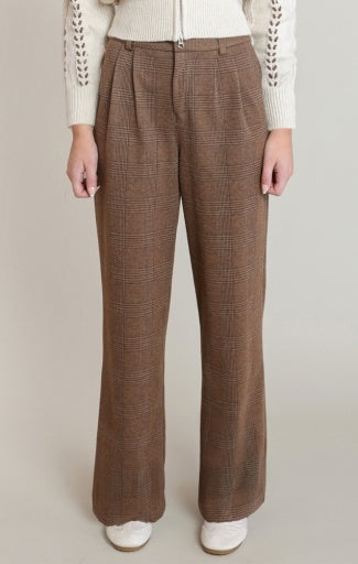 Pantalon pied-de-poule Dex, coloris pied de poule, vêtement porté
