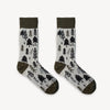 Chaussette avec arbres