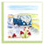 Carte de vœux Road Trip Quilling Card