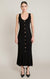 Robe en tricot à boutons dorés Dex, coloris noir, vêtement porté
