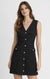 Robe mini en tweed Dex, coloris noir, vêtement porté