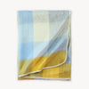 Blanket - Large Throw - Gold/Blue Check