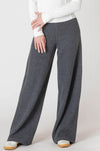 Ribbed wide leg pants
