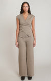 CROSS WRAP KNIT TOP