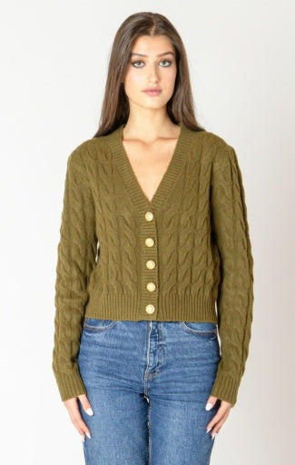 Cable cardigan