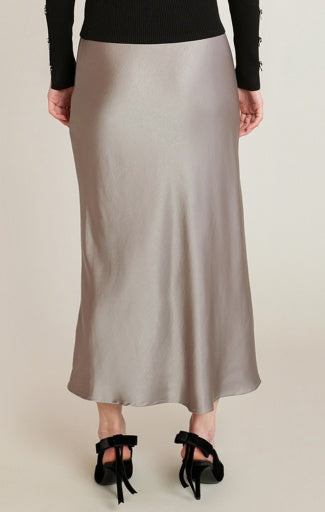 SATIN ELASTIC BAND SKIRT