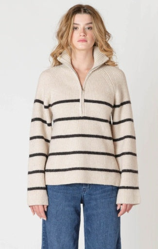 long half-zip sweater