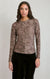T-shirt à manches longues à motif floral Dex, coloris taupe foncé, vêtement porté
