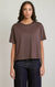 T-shirt essentiel à manches courtes Dex, coloris brun, vêtement porté