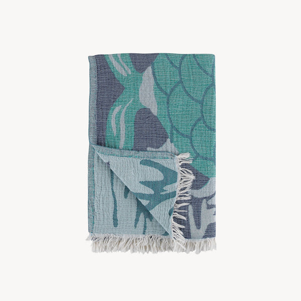 Towel - Crinkle - Tropical Fish