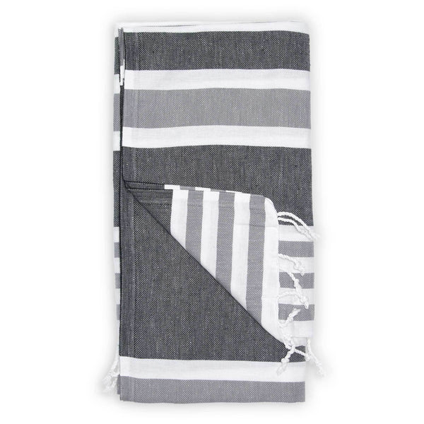 Turkish Towel - Ariel - Black