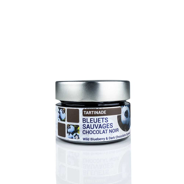 Tartinade de bleuets sauvages et chocolat noir 106ml