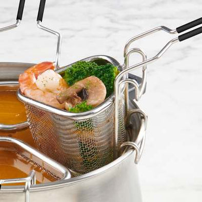 Panier de cuisson pour fondue Trudeau avec legume