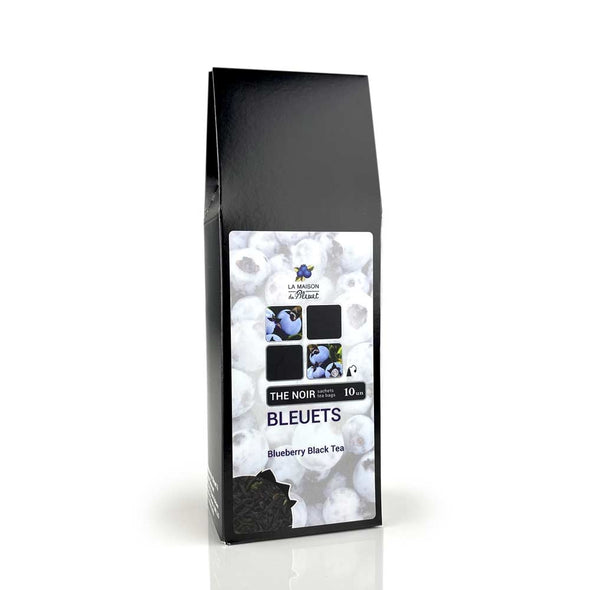 Boite de thé noir aux bleuets, La Maison du Bleuet, 10 sachets