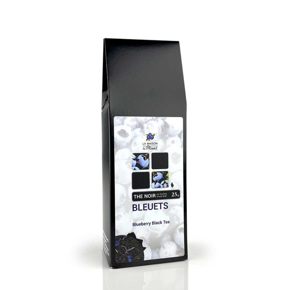 Thé noir aux bleuets en feuilles, La Maison du Bleuet, 25g