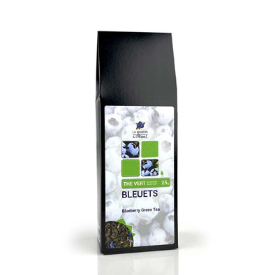 Thé vert aux bleuets en feuilles, La Maison du Bleuet, 25g