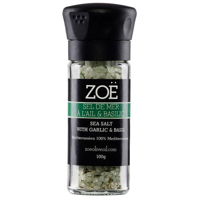 Sel infusé à l'ail et basilic 100g | Zoé | La Maison du Bleuet