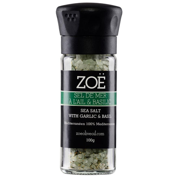 Sel infusé à l'ail et basilic 100g | Zoé | La Maison du Bleuet