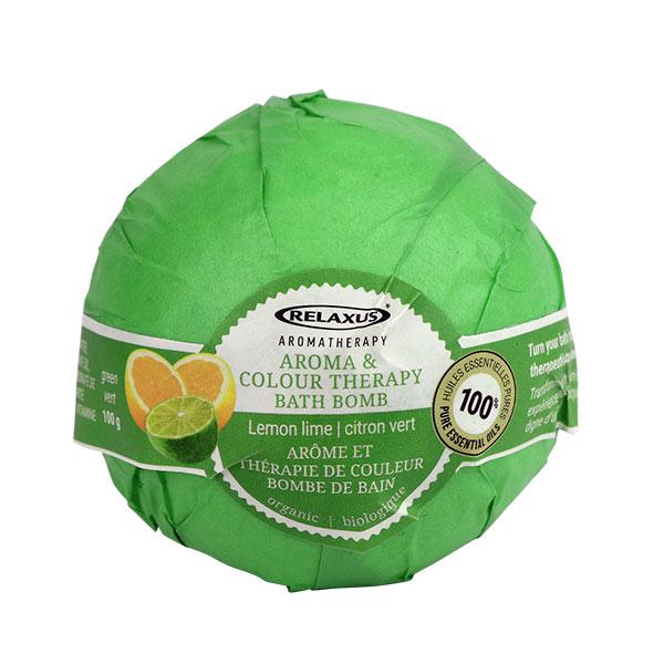 Bombe de bain Aromathérapie - Citron vert | Relaxus | La Maison du Bleuet