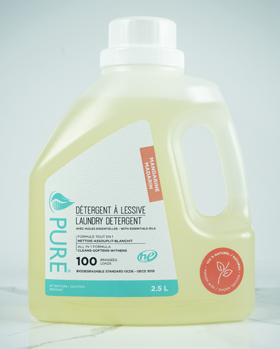 Détergent à lessive 2.5 L - Mandarine Pure La Maison du Bleuet