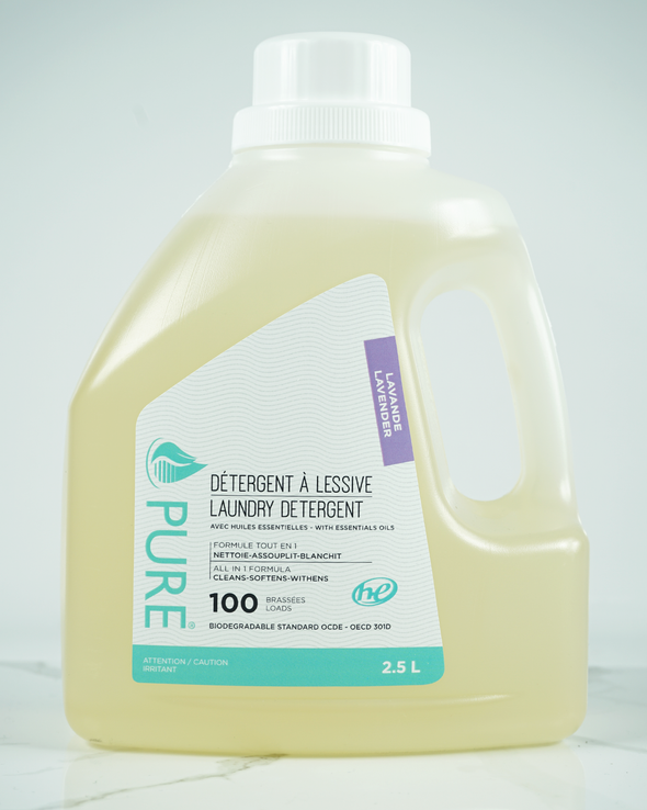 Détergent à lessive 2.5 L - Lavande | Pure | La Maison du Bleuet