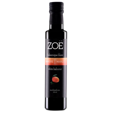  Vinaigre balsamique blanc infusé á la mangue 250 ml | Zoé | La Maison du Bleuet