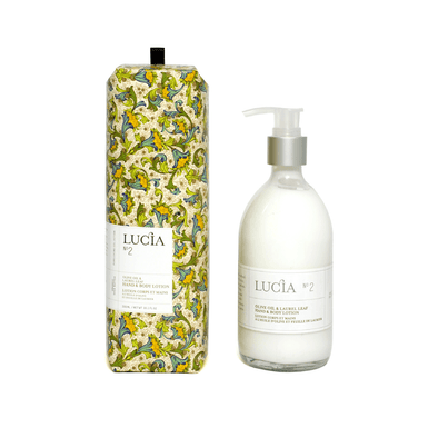 Lotion corps et mains -No2- Huile d’olive et feuille de laurier | Lucia | La Maison du Bleuet