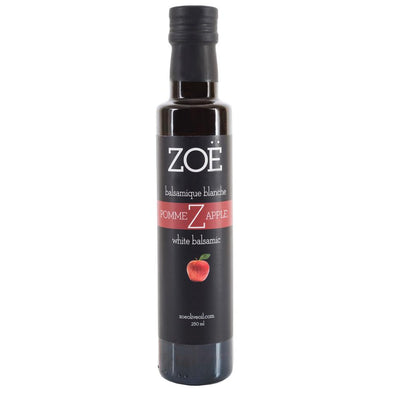 Vinaigre balsamique blanc infusé à la pomme 250 ml | Zoé | La Maison du Bleuet