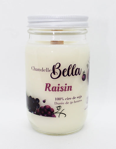 Chandelle Bella - Raisin | Histoire de Bulles | La Maison du Bleuet