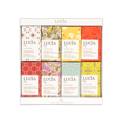 Assortiment de 8 savons d’invités de 25 g. | Lucia | La Maison du Bleuet